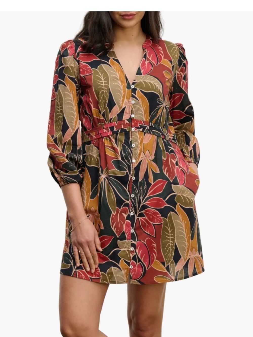 Velvet By Graham & Spencer Tessa Mini Shirt Dress XS Fall New $207
